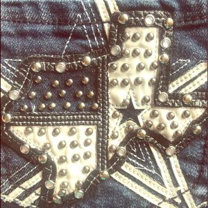 Premiere Jeans with Texas emblem on pockets